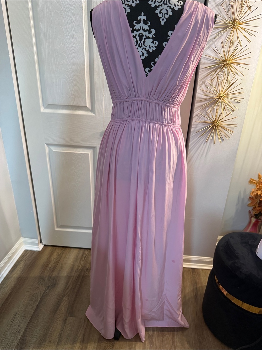 Banana Republic Dusty Pink V-Neck Maxi Dress - Picture 5 of 8